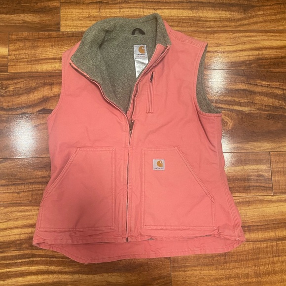 Carhartt Jackets & Coats Rare Light Pink Carhartt Vest Poshmark